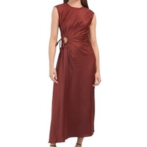 House of Harlow Sleeveless Satin Slip Maxi Dress Size Medium‎ Feminine Romantic